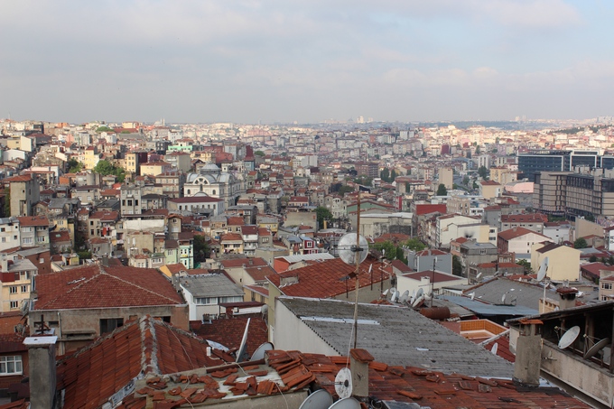 Крыши домов в Стамбуле