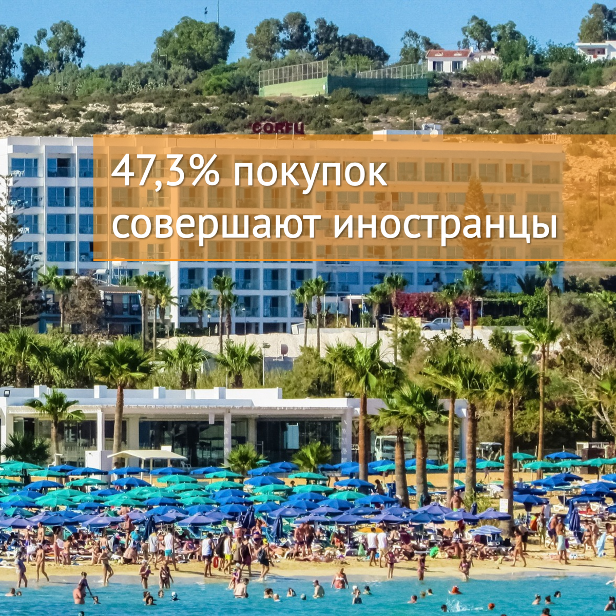 Иностранный спрос на недвижимость Кипро