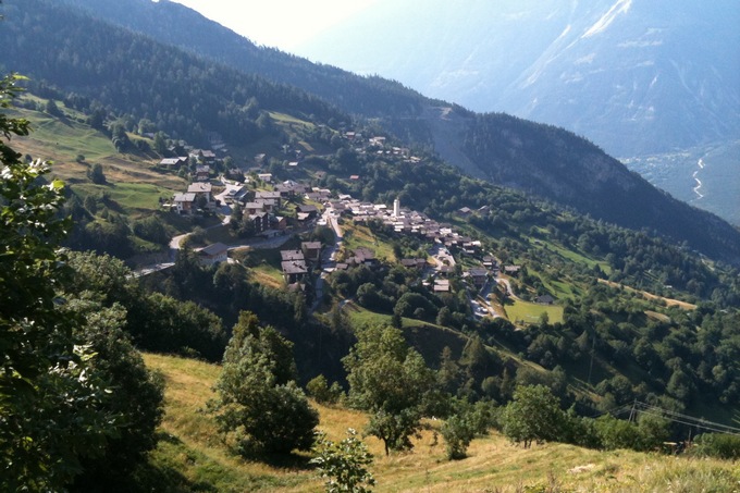 Деревня Альбинен в Швейцареи