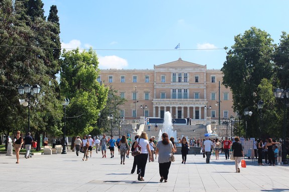 Площадь Синтагма в Афинах